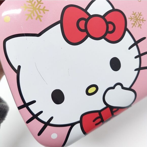 SANRIO Hello Kitty Christmas Purse Tin Carry Case Holiday Storage Box Anime - Picture 6 of 6